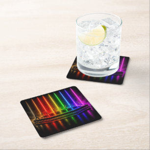 SlipperyJoe's dance performance celebrating Pride Square Paper Coaster