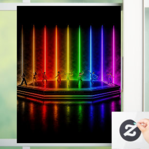 SlipperyJoe's dance performance celebrating Pride  Window Cling