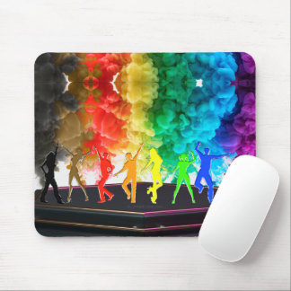 SlipperyJoe's Dancing Pride Shadows gay gifts arti Mouse Pad