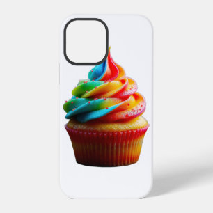 SlipperyJoe's dazzling rainbow cupcake swirled fro iPhone 12 Pro Case