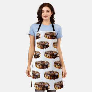SlipperyJoe's decadent donut covered thick glossy Apron