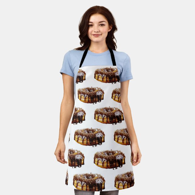 SlipperyJoe's decadent donut covered thick glossy  Apron (Worn)