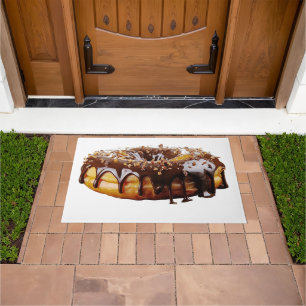 SlipperyJoe's decadent donut covered thick glossy  Doormat