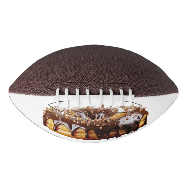 SlipperyJoe's decadent donut covered thick glossy  Football (Front)