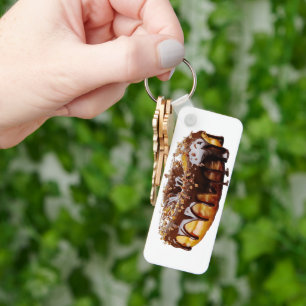 SlipperyJoe's decadent donut covered thick glossy  Keychain