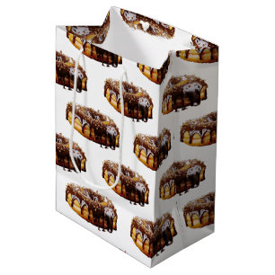 SlipperyJoe's decadent donut covered thick glossy  Medium Gift Bag