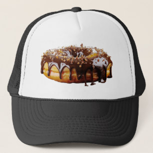 SlipperyJoe's decadent donut covered thick glossy  Trucker Hat