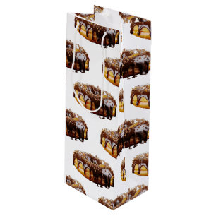 SlipperyJoe's decadent donut covered thick glossy  Wine Gift Bag
