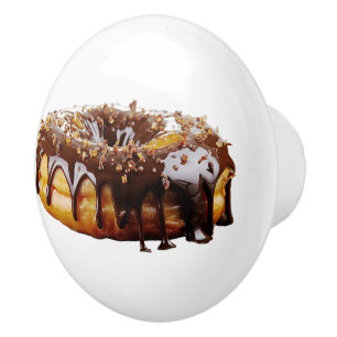 SlipperyJoe's decadent doughnut covered thick glos Ceramic Knob