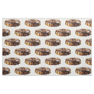 SlipperyJoe's decadent doughnut covered thick glos Fabric