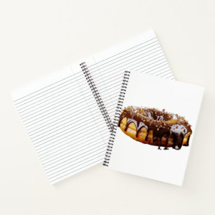 SlipperyJoe's decadent doughnut covered thick glos Notebook