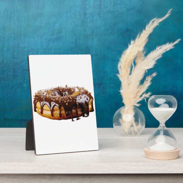 SlipperyJoe's decadent doughnut covered thick glos Plaque (Side)