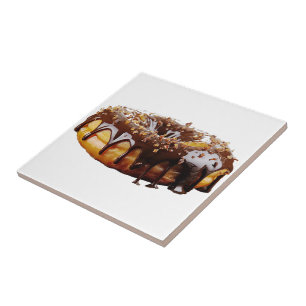 SlipperyJoe's decadent doughnut covered thick glos Tile
