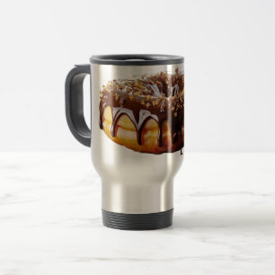 SlipperyJoe's decadent doughnut covered thick glos Travel Mug