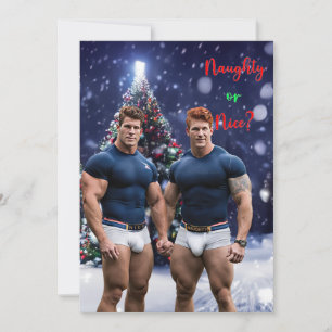 SlipperyJoe's decorated snow-covered Christmas tre Holiday Card
