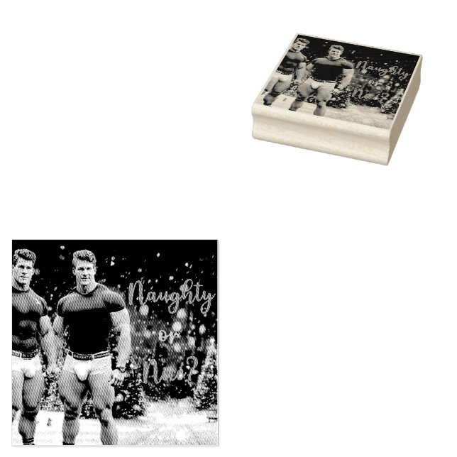 SlipperyJoe's decorated snow-covered Christmas tre Rubber Stamp (Stamped)