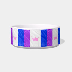 SlipperyJoe's drag culture pride flag purple spiri Bowl