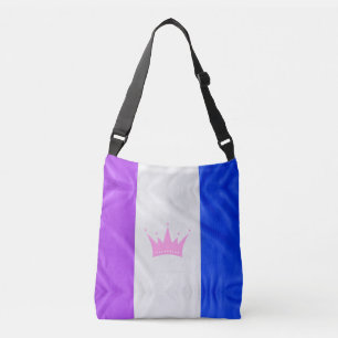 SlipperyJoe's drag culture pride flag purple spiri Crossbody Bag