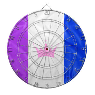 SlipperyJoe's drag culture pride flag purple spiri Dartboard