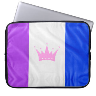 SlipperyJoe's drag culture pride flag purple spiri Laptop Sleeve