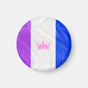 SlipperyJoe's drag culture pride flag purple spiri Magnet
