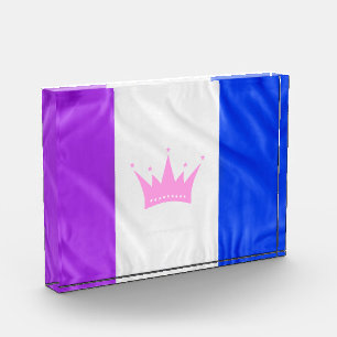 SlipperyJoe's drag culture pride flag purple spiri Photo Block