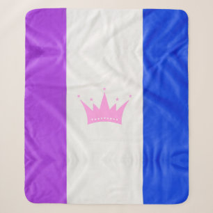 SlipperyJoe's drag culture pride flag purple spiri Sherpa Blanket