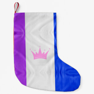 SlipperyJoe's drag culture pride flag purple spiri Small Christmas Stocking
