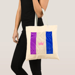 SlipperyJoe's drag culture pride flag purple spiri Tote Bag