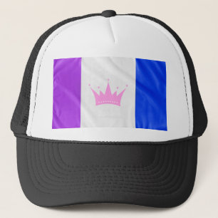 SlipperyJoe's drag culture pride flag purple spiri Trucker Hat