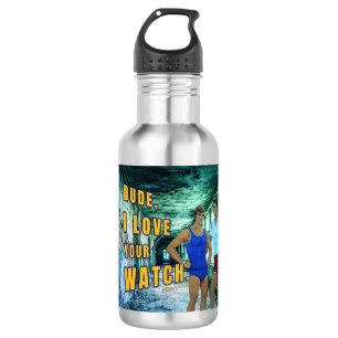 SlipperyJoe's dude love your watch LGBTQIA artisti 532 Ml Water Bottle