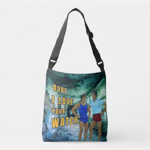 SlipperyJoe's dude love your watch LGBTQIA artisti Crossbody Bag