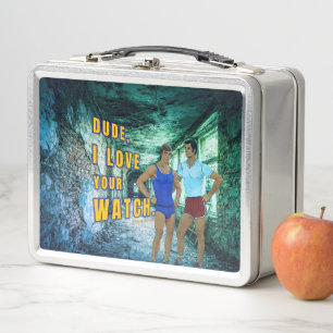SlipperyJoe's dude love your watch LGBTQIA artisti Metal Lunch Box