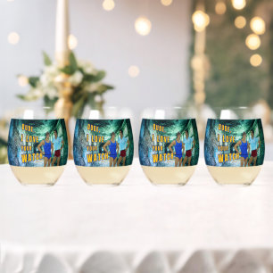 SlipperyJoe's dude love your watch LGBTQIA artisti Stemless Wine Glass