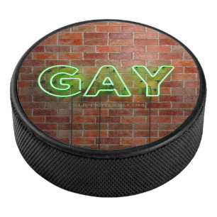 SlipperyJoe's dynamique néon gay signe vert brique