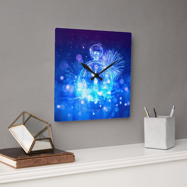 SlipperyJoe's electric thrill New Year’s Eve clock (Office)