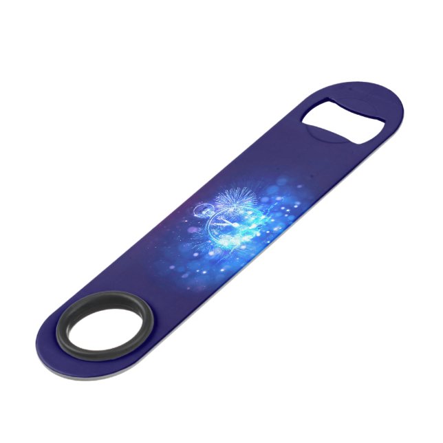 SlipperyJoe's electric thrill New Year’s Eve clock Bar Key (Back Angled)