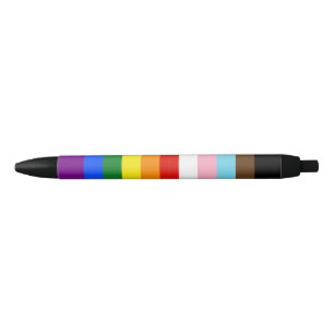 SlipperyJoe's Eleven Stripe Pride Flag blends Phil Black Ink Pen