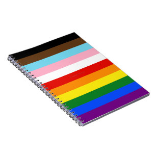 SlipperyJoe's Eleven Stripe Pride Flag blends Phil Notebook
