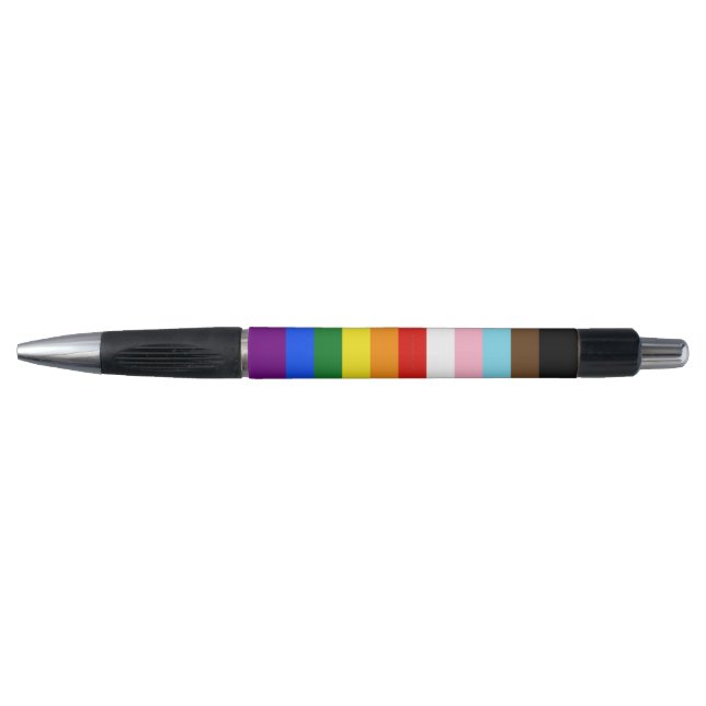 SlipperyJoe's Eleven Stripe Pride Flag blends Phil Pen (Front)