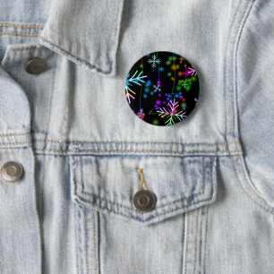 SlipperyJoe's festive lively Christmas atmosphere 2 Inch Round Button