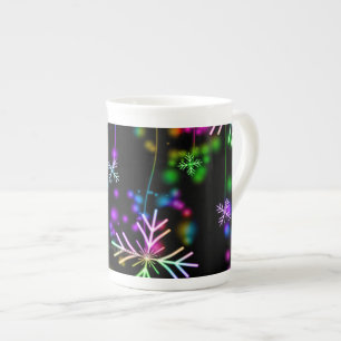 SlipperyJoe's festive lively Christmas atmosphere Bone China Mug