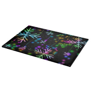 SlipperyJoe's festive lively Christmas atmosphere Cutting Board