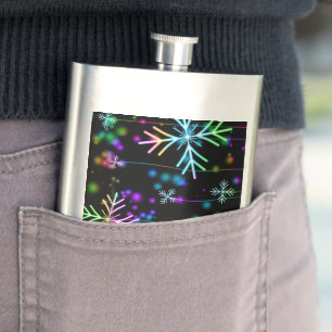 SlipperyJoe's festive lively Christmas atmosphere Hip Flask