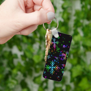SlipperyJoe's festive lively Christmas atmosphere Keychain