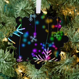 SlipperyJoe's festive lively Christmas atmosphere  Ornament Card