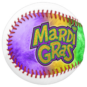SlipperyJoe's festive Mardi Gras theme crown reinf Softball