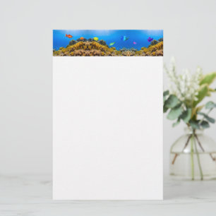 SlipperyJoe's Fish Pride tropical green blue purpl Stationery
