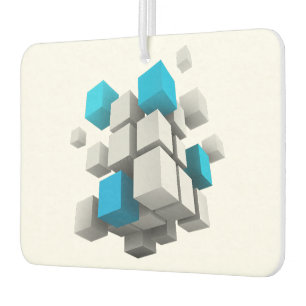 SlipperyJoe's floating cluster of cubes' size vari Air Freshener