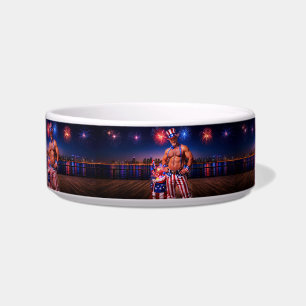 SlipperyJoe's Fourth of July celebration bare hair Bowl